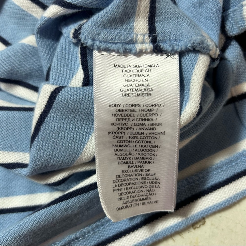 Polo Ralph Lauren Blue Striped Crest Big Pony Sz boys L (14/16) - Picture 4 of 7